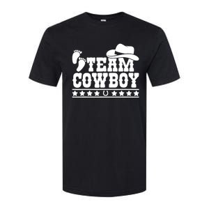 Team Cowboy Baby Gender Reveal Outfit Team Boy Gender Reveal Softstyle CVC T-Shirt