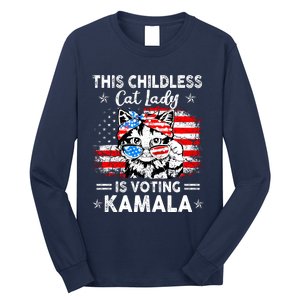 This Childless Cat Lady Is Voting Kamala Long Sleeve Shirt