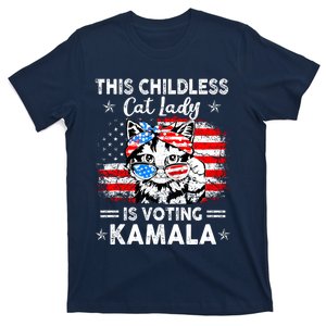 This Childless Cat Lady Is Voting Kamala T-Shirt