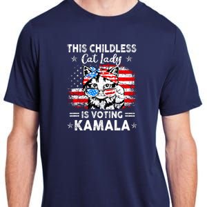 This Childless Cat Lady Is Voting Kamala Adult ChromaSoft Performance T-Shirt