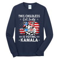 This Childless Cat Lady Is Voting Kamala Tall Long Sleeve T-Shirt