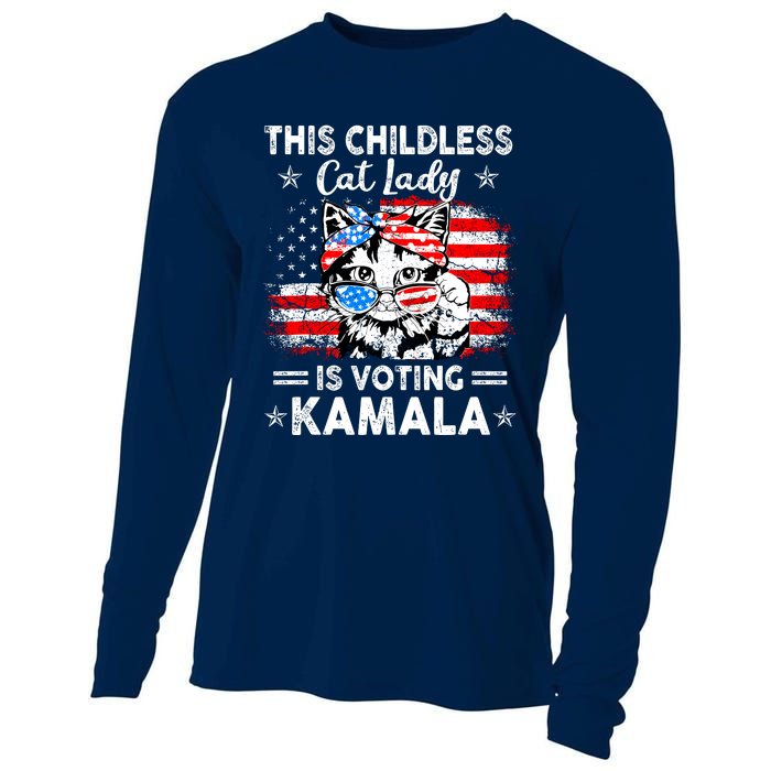 This Childless Cat Lady Is Voting Kamala Cooling Performance Long Sleeve Crew