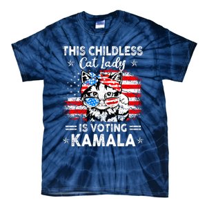 This Childless Cat Lady Is Voting Kamala Tie-Dye T-Shirt