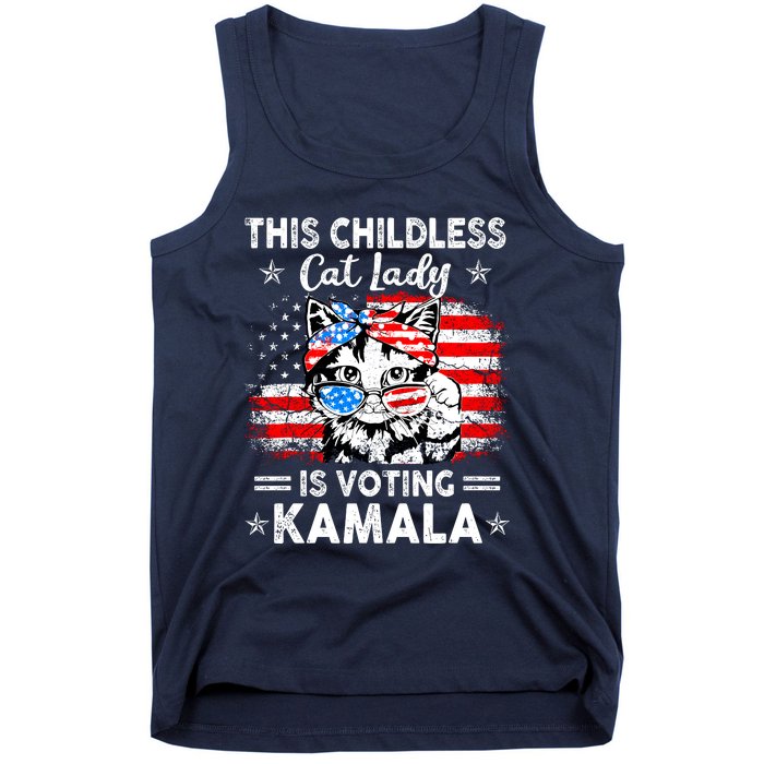 This Childless Cat Lady Is Voting Kamala Tank Top