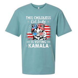 This Childless Cat Lady Is Voting Kamala Sueded Cloud Jersey T-Shirt