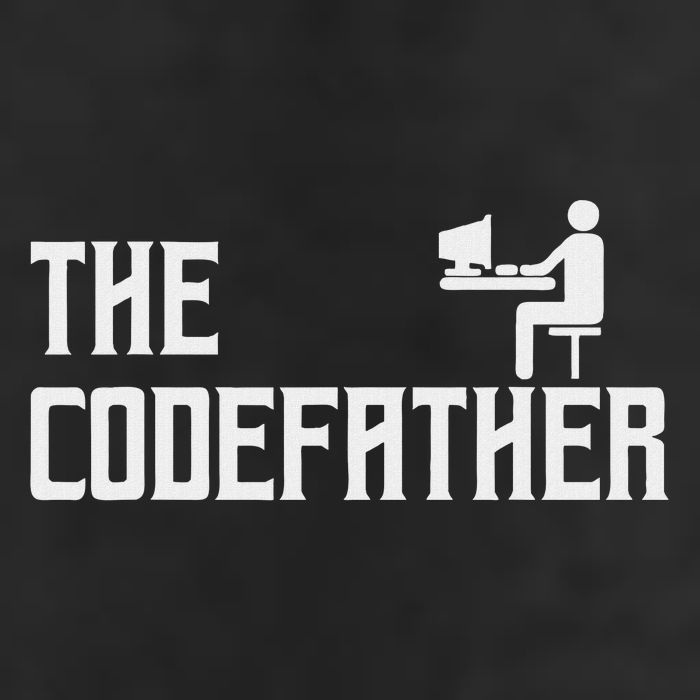 The Codefather Coding Coder Developer Computer Nerd Garment-Dyed Heavyweight T-Shirt