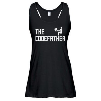 The Codefather Coding Coder Developer Computer Nerd Ladies Essential Flowy Tank