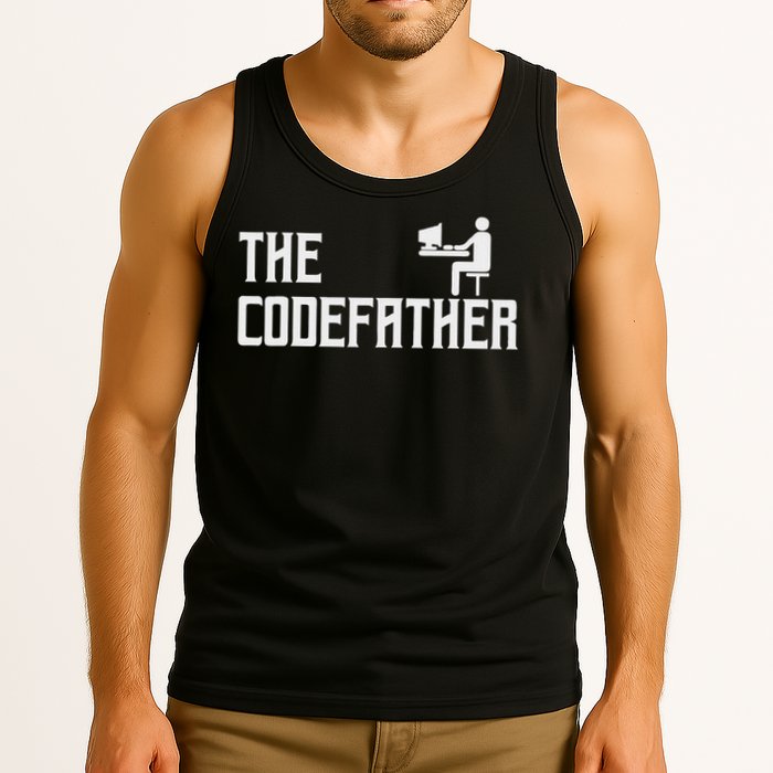 The Codefather Coding Coder Developer Computer Nerd Tank Top