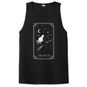 Tarot Card Crescent Moon And Witch Graphic Gift PosiCharge Competitor Tank