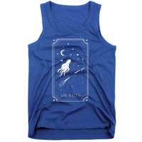 Tarot Card Crescent Moon And Witch Graphic Gift Tank Top