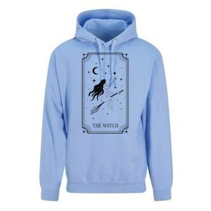 Tarot Card Crescent Moon And Witch Graphic Gift Unisex Surf Hoodie