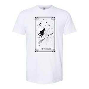 Tarot Card Crescent Moon And Witch Graphic Gift Softstyle CVC T-Shirt