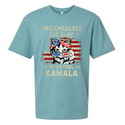 This Childless Cat Lady Is Voting Kamala Sueded Cloud Jersey T-Shirt