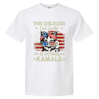 This Childless Cat Lady Is Voting Kamala Garment-Dyed Heavyweight T-Shirt