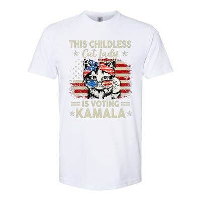 This Childless Cat Lady Is Voting Kamala Softstyle CVC T-Shirt