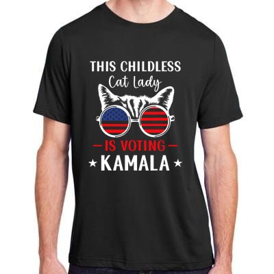 This Childless Cat Lady Is Voting Kamala Adult ChromaSoft Performance T-Shirt