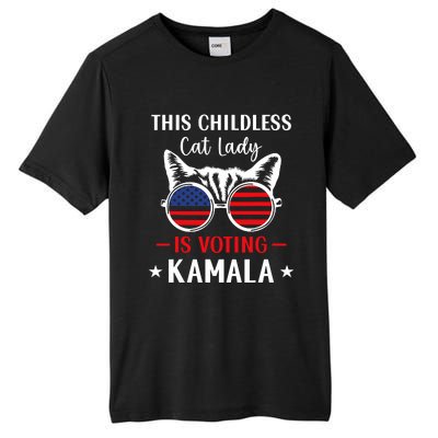 This Childless Cat Lady Is Voting Kamala Tall Fusion ChromaSoft Performance T-Shirt