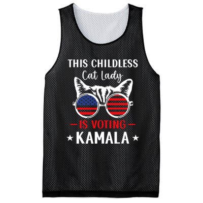 This Childless Cat Lady Is Voting Kamala Mesh Reversible Basketball Jersey Tank