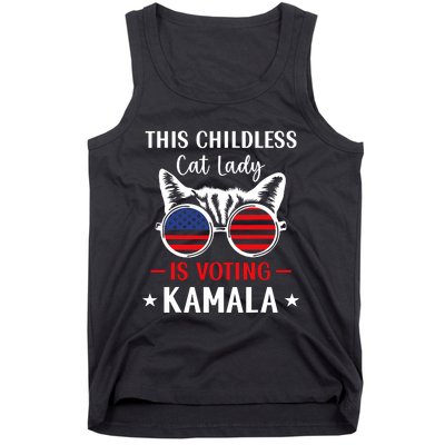 This Childless Cat Lady Is Voting Kamala Tank Top