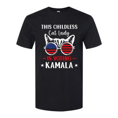 This Childless Cat Lady Is Voting Kamala Softstyle CVC T-Shirt