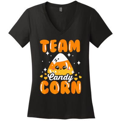 Team Candy Corn Halloween Women's V-Neck T-Shirt