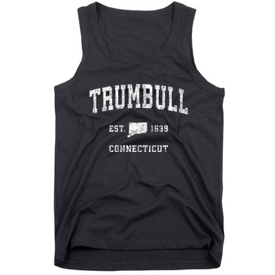 Trumbull Connecticut Ct Vintage Athletic Sports Tank Top