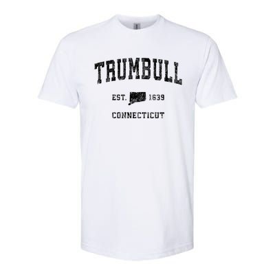 Trumbull Connecticut Ct Vintage Athletic Sports Softstyle CVC T-Shirt