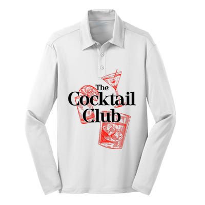 The Cocktail Club Silk Touch Performance Long Sleeve Polo