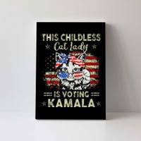 This Childless Cat Lady Is Voting Kamala Harris 2024 Canvas