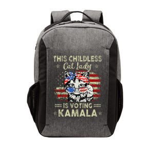 This Childless Cat Lady Is Voting Kamala Harris 2024 Vector Backpack