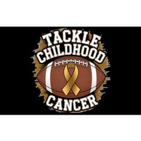 Tackle Childhood Cancer Gold Ribbon Childs Cancer Awareness Bumper Sticker