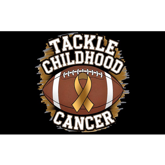 Tackle Childhood Cancer Gold Ribbon Childs Cancer Awareness Bumper Sticker