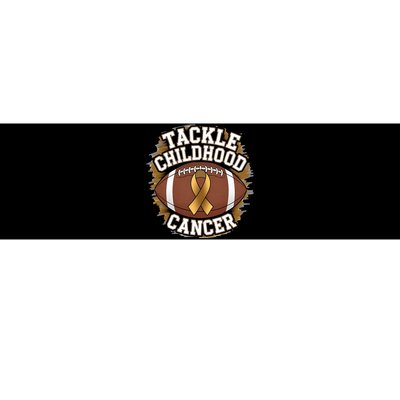 Tackle Childhood Cancer Gold Ribbon Childs Cancer Awareness Bumper Sticker