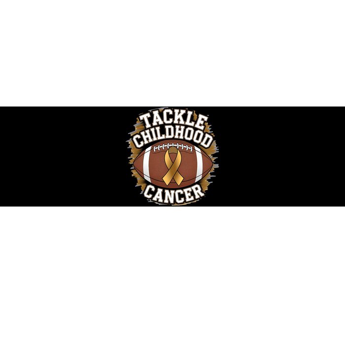 Tackle Childhood Cancer Gold Ribbon Childs Cancer Awareness Bumper Sticker