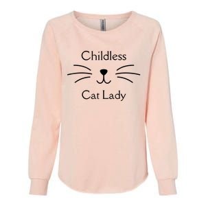 This Childless Cat Lady Ladies Is Voting Kamala Womens California Wash Sweatshirt