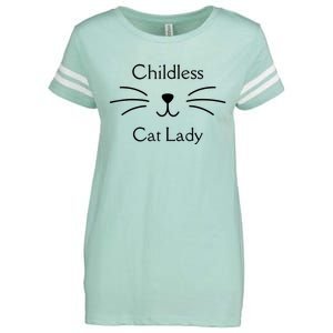 This Childless Cat Lady Ladies Is Voting Kamala Enza Ladies Jersey Football T-Shirt