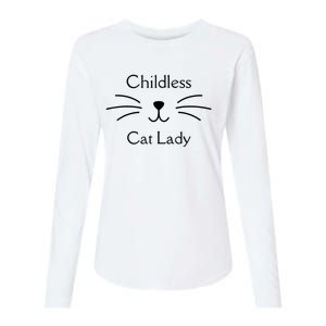 This Childless Cat Lady Ladies Is Voting Kamala Womens Cotton Relaxed Long Sleeve T-Shirt