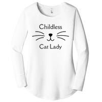 This Childless Cat Lady Ladies Is Voting Kamala Women's Perfect Tri Tunic Long Sleeve Shirt