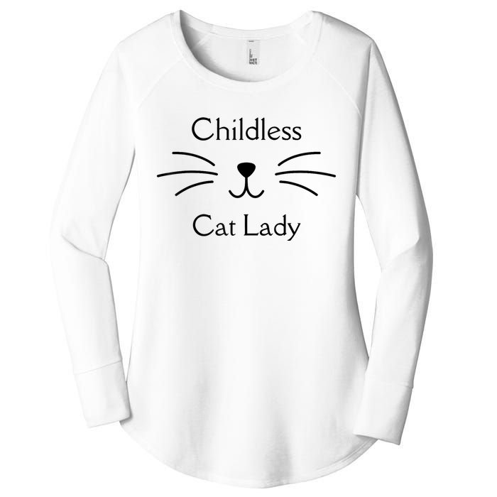 This Childless Cat Lady Ladies Is Voting Kamala Women's Perfect Tri Tunic Long Sleeve Shirt