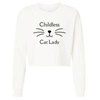 This Childless Cat Lady Ladies Is Voting Kamala Cropped Pullover Crew