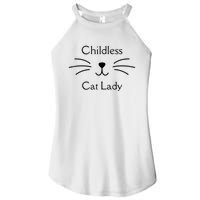 This Childless Cat Lady Ladies Is Voting Kamala Women's Perfect Tri Rocker Tank