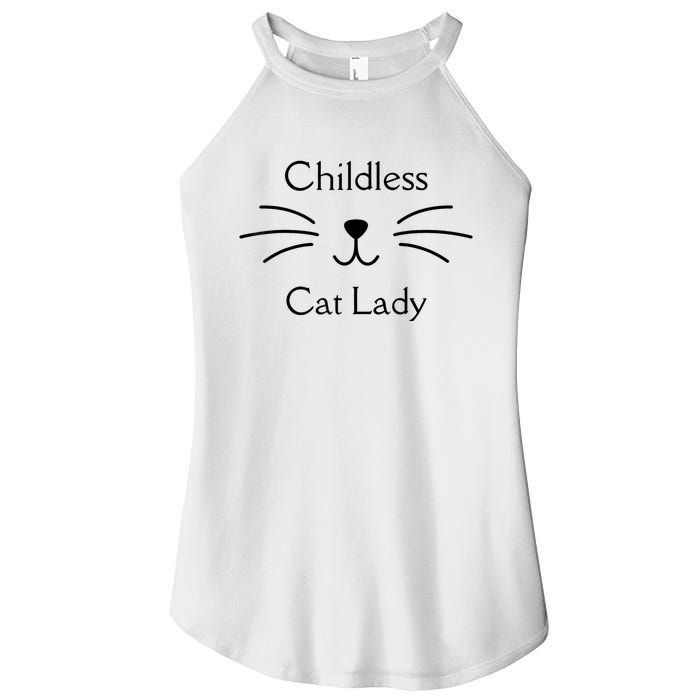 This Childless Cat Lady Ladies Is Voting Kamala Women's Perfect Tri Rocker Tank