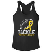 Tackle Childhood Cancer Football Childhood Cancer Awareness Ladies PosiCharge Competitor Racerback Tank