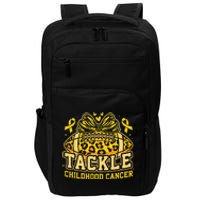 Tackle Childhood Cancer Football Childhood Cancer Awareness Impact Tech Backpack