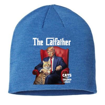 The Catfather Cat For Trump 2024 Sustainable Beanie