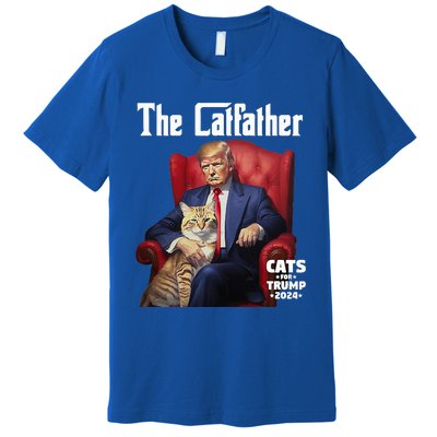 The Catfather Cat For Trump 2024 Premium T-Shirt