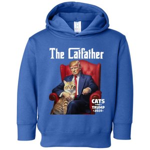 The Catfather Cat For Trump 2024 Toddler Hoodie