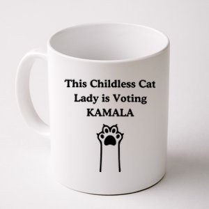 This Childless Cat Lady Is Voting Kamala Harris 2024 Coffee Mug