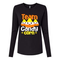 Team Candy Corn Halloween Costume Funny Womens Cotton Relaxed Long Sleeve T-Shirt