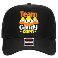 Team Candy Corn Halloween Costume Funny High Crown Mesh Back Trucker Hat